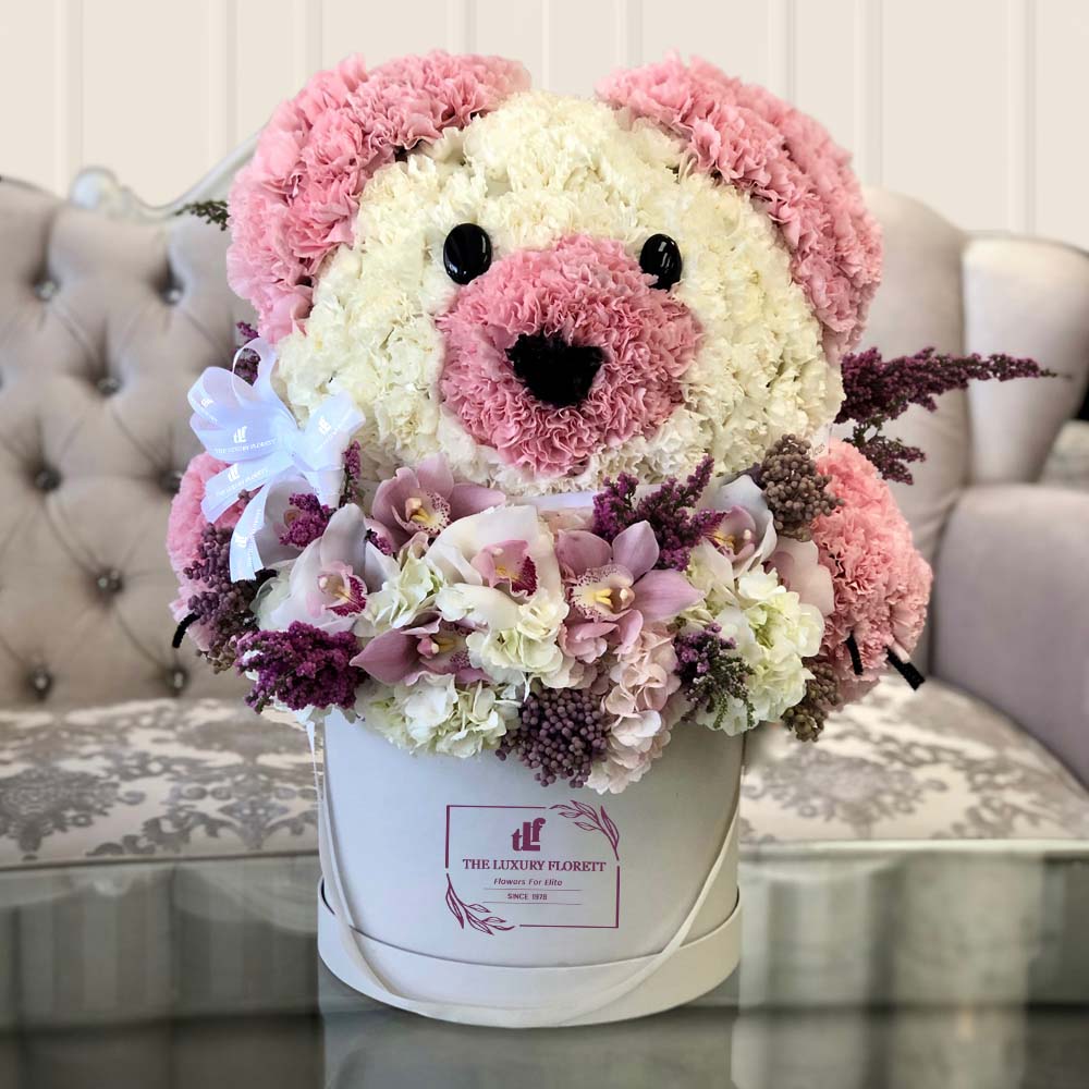 Floral Floof - Pink Teddy The Luxury Floret