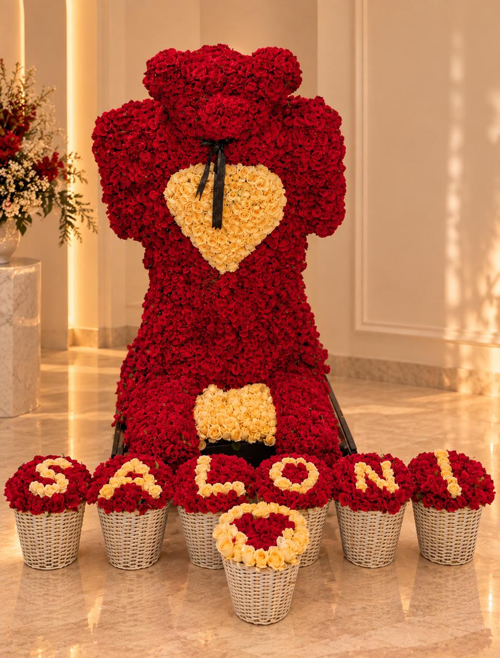 The 6 Feet Rose Teddy