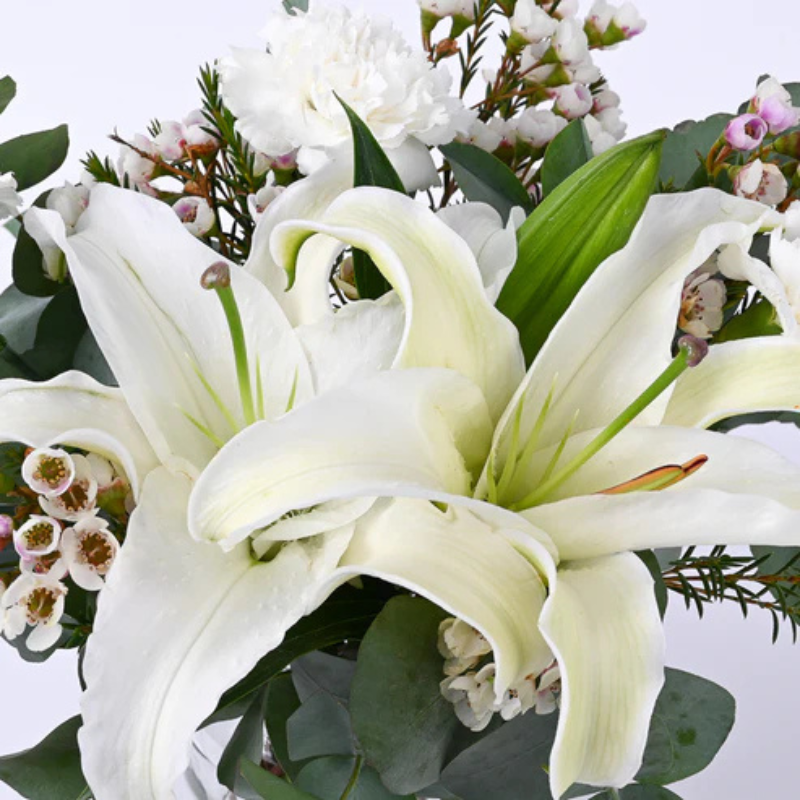 Heavenly White Lily Bouquet – Pure Elegance in Every Stem The Luxury Florets