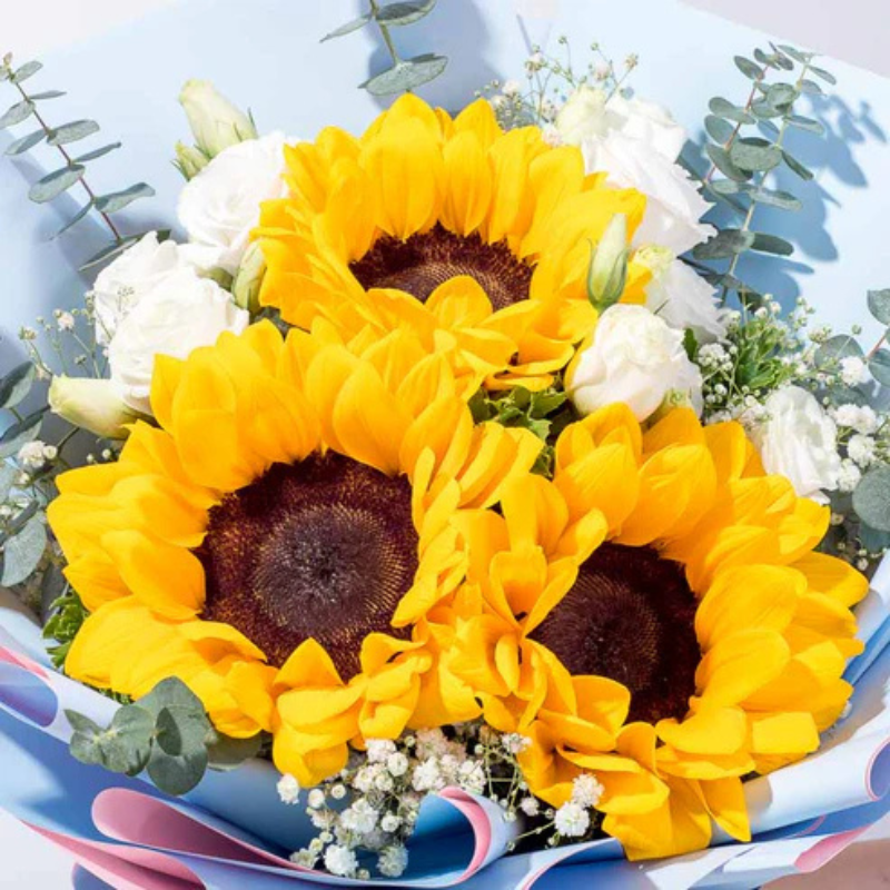 Radiant Sunflower Bliss The Luxury Florets