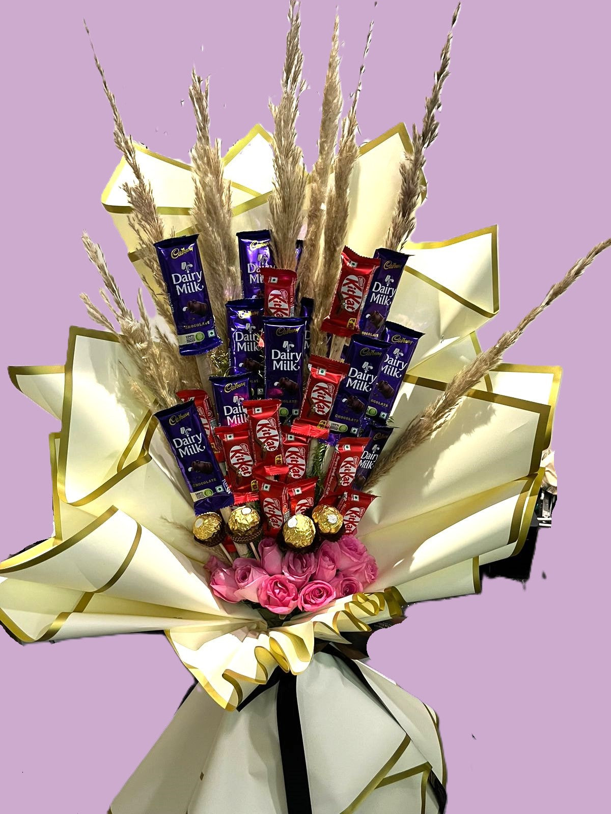 Chocolate Rose Bouquet - Friendship Day Gift The Luxury Florets