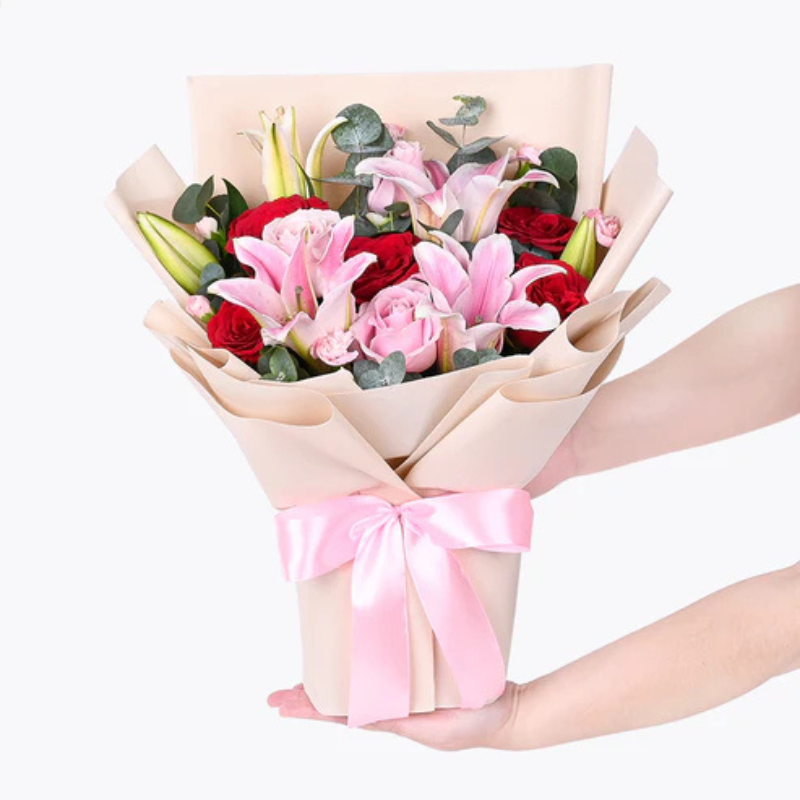 Pink Lily Bouquet – Romantic Gift for Her The Luxury Florets