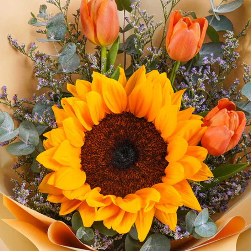 Golden Glow Sunflower Surprise The Luxury Florets