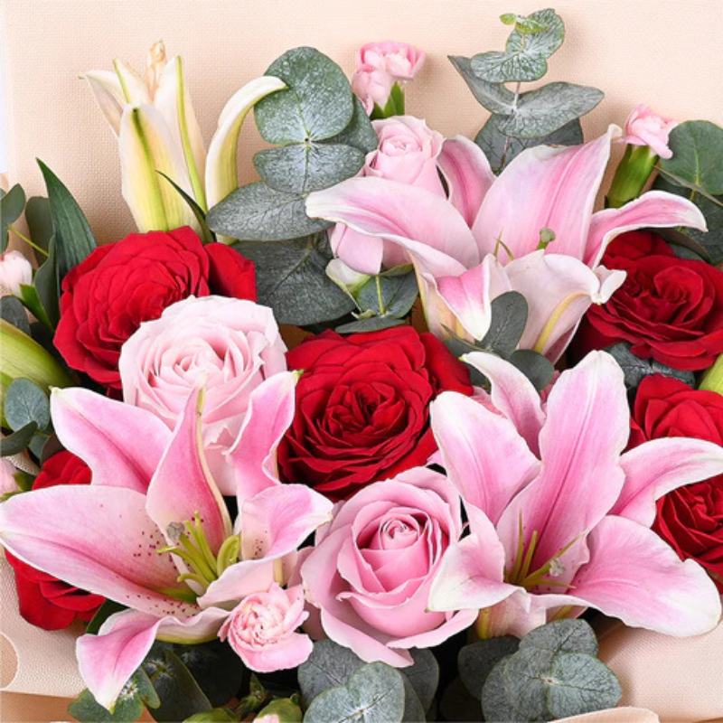 Pink Lily Bouquet – Romantic Gift for Her The Luxury Florets