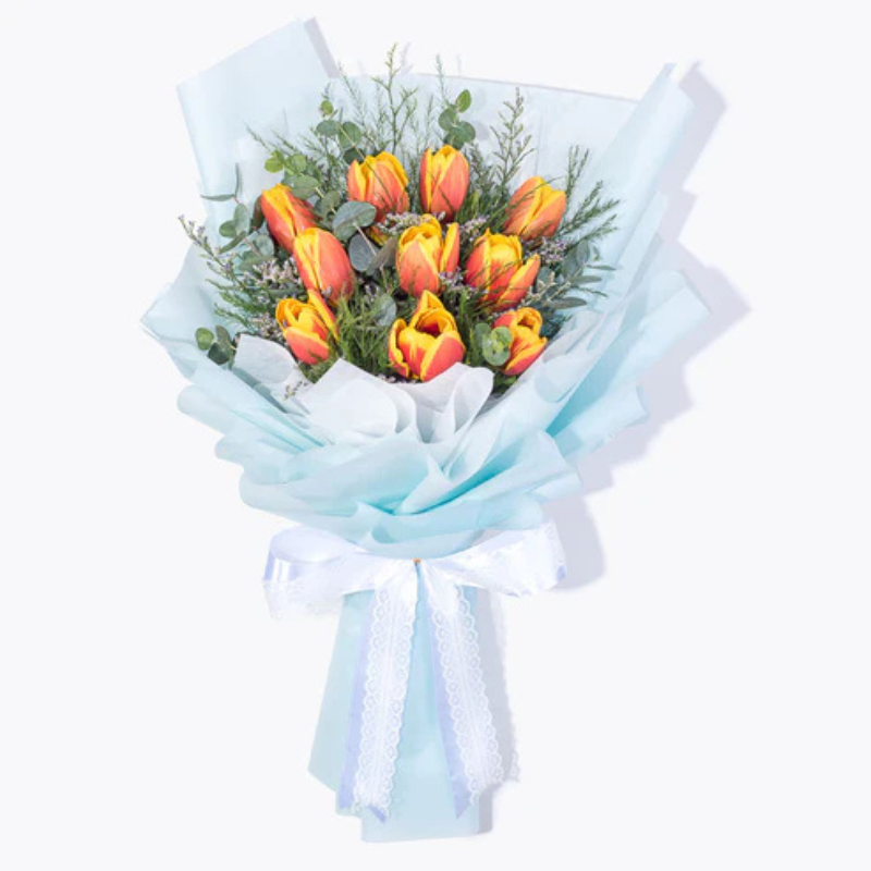 Sun-Kissed Tulip Blooms The Luxury Florets