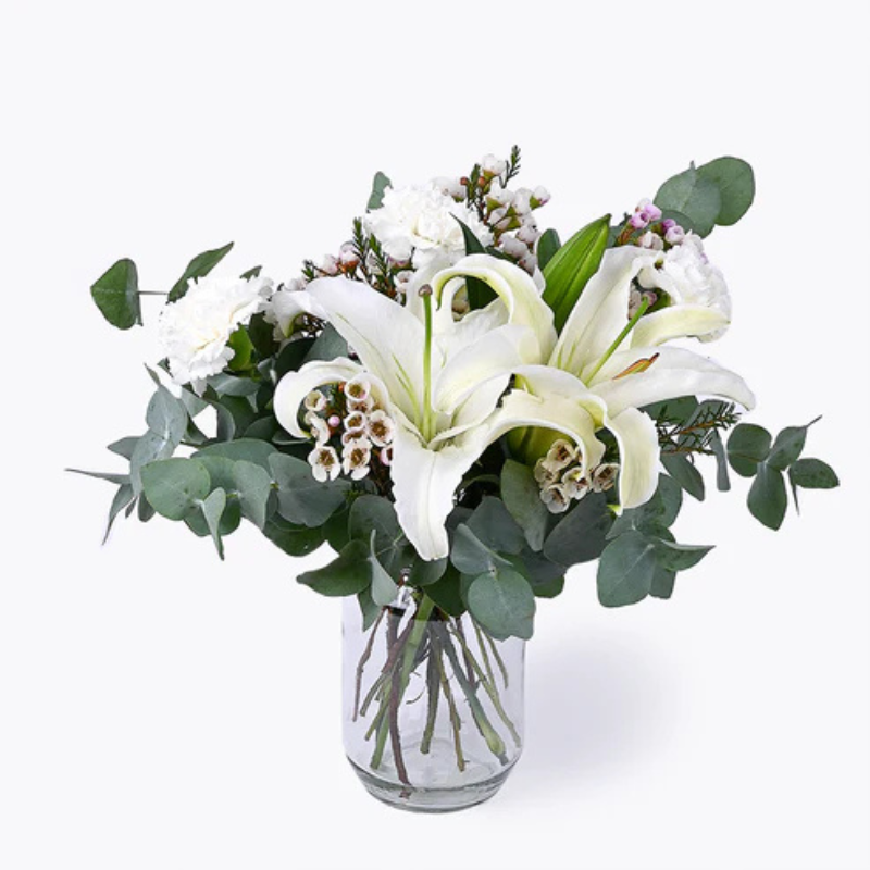 Heavenly White Lily Bouquet – Pure Elegance in Every Stem The Luxury Florets