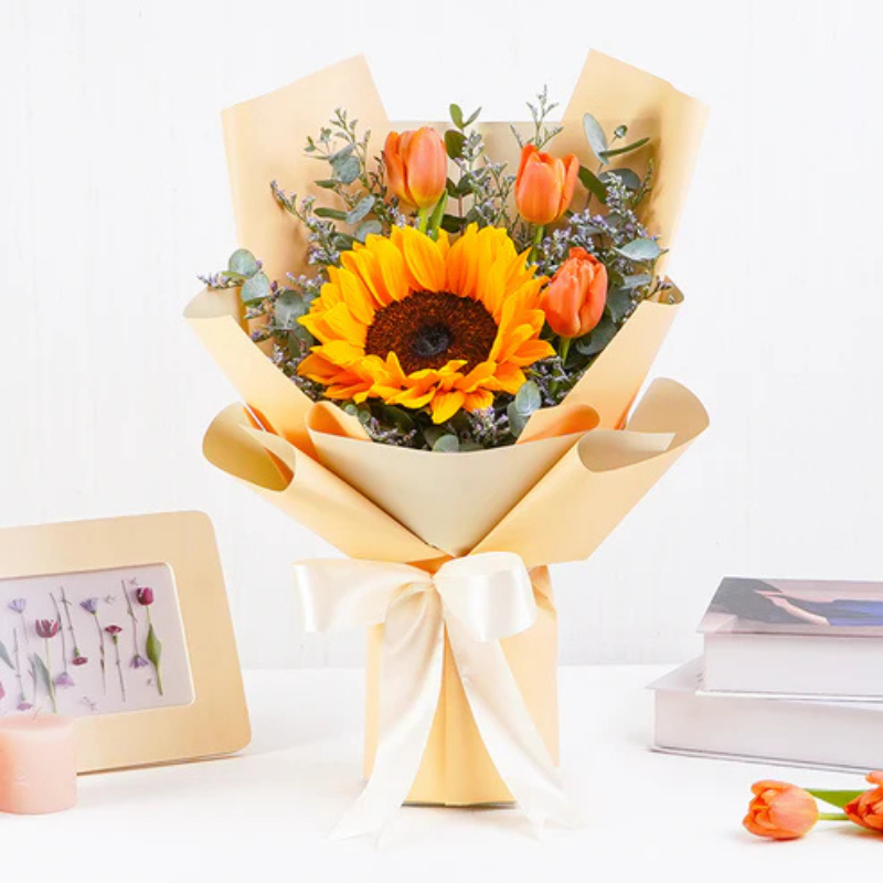 Golden Glow Sunflower Surprise The Luxury Florets