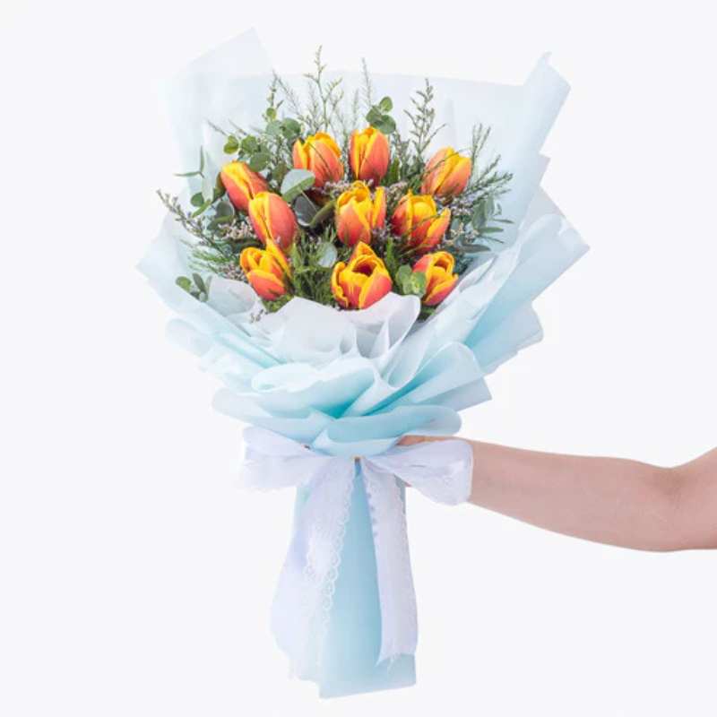 Sun-Kissed Tulip Blooms The Luxury Florets