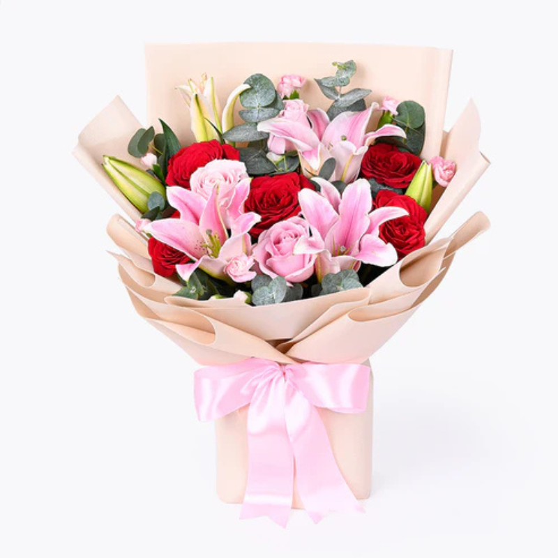 Pink Lily Bouquet – Romantic Gift for Her The Luxury Florets