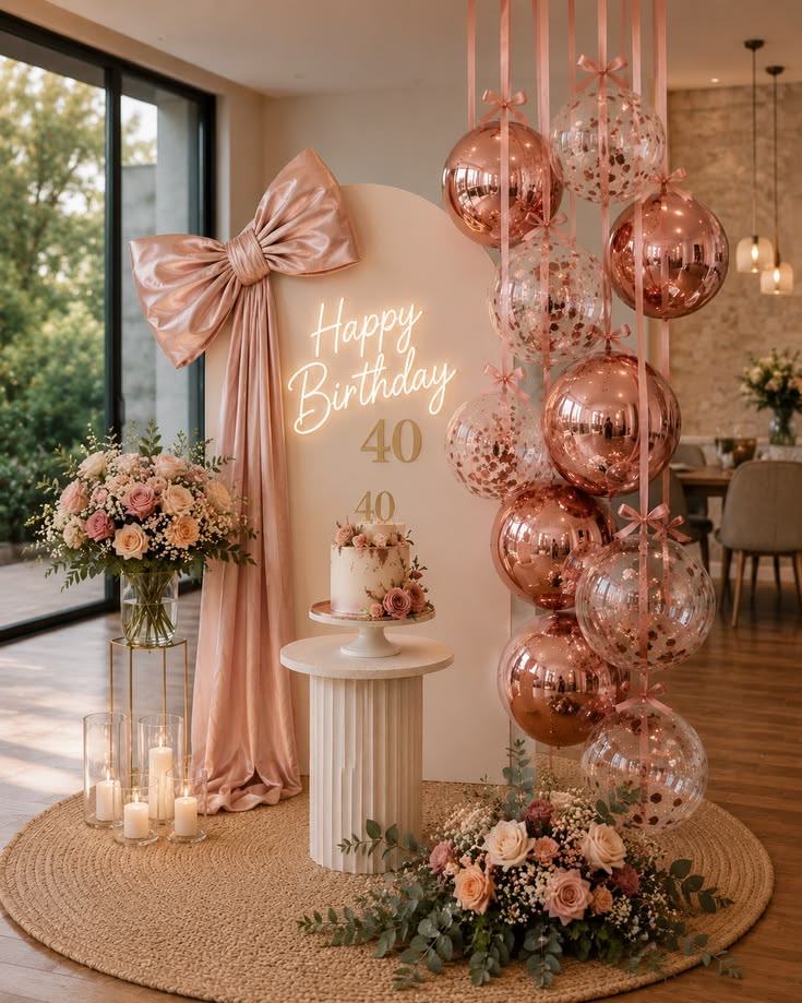 Luxury decor setup by The Luxury Florets