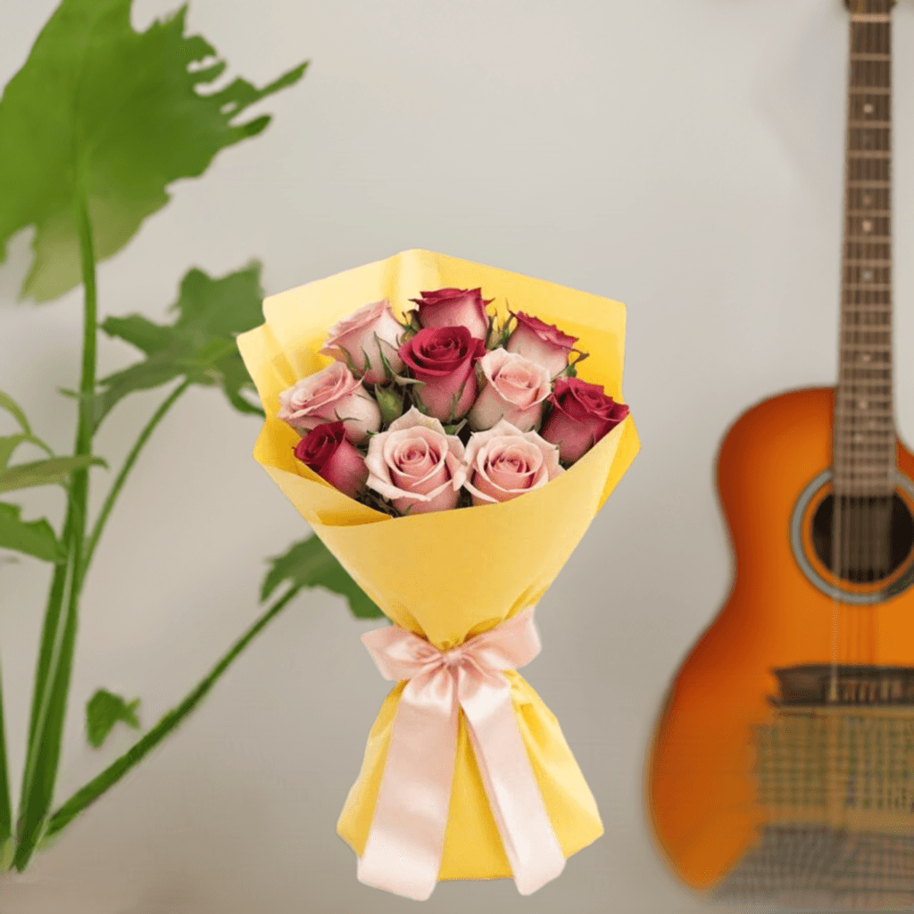 Summer Love - Flower Bouquet + Cake + Live Guitarist Performance - The Luxury Floret