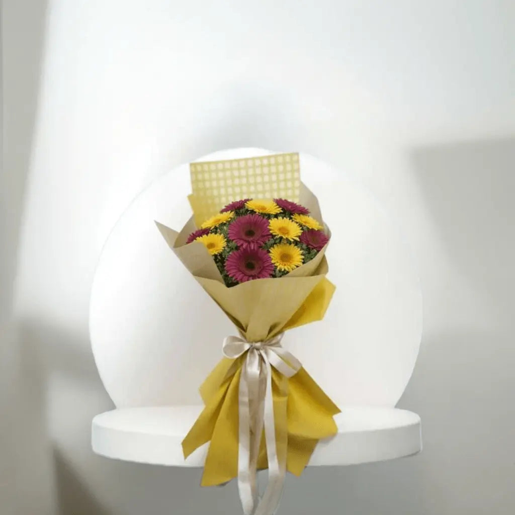 Firey Haze - Flower Bouquet + Cake + Live Guitarist Performance - The Luxury Floret