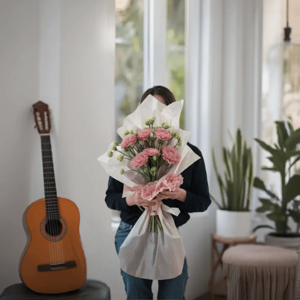 Petal Princess - Flower Bouquet + Cake + Live Guitarist Performance - The Luxury Floret