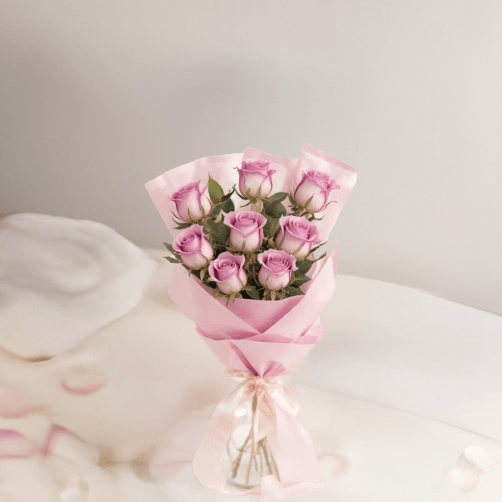 Pretty In Pink - Flower Bouquet + Cake + Live Guitarist Performance - The Luxury Floret