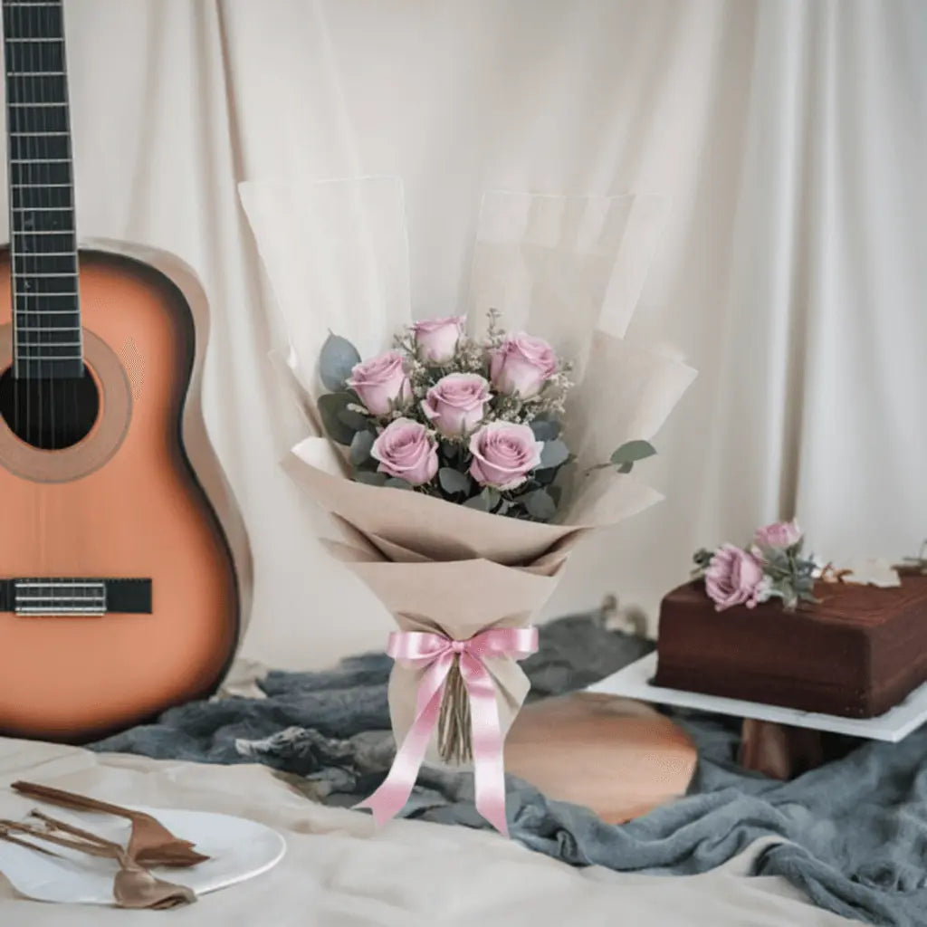 Rose Garden - 2 Hrs Delivery Flower Bouquet Only - The Luxury Floret