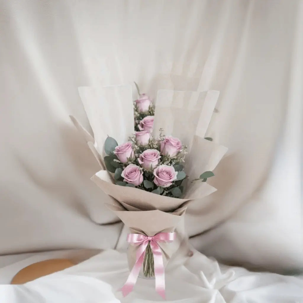 Rose Garden - Flower Bouquet + Cake + Live Guitarist Performance - The Luxury Floret