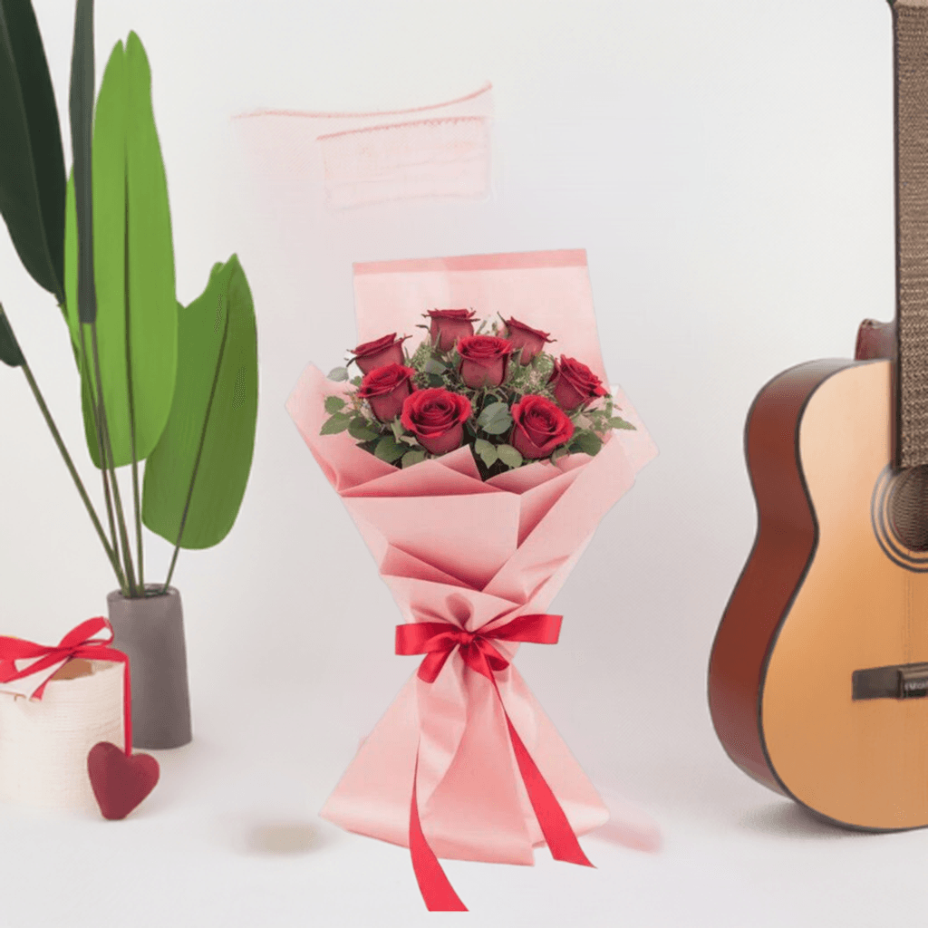Scented Love - Flower Bouquet + Cake + Live Guitarist Performance - The Luxury Floret
