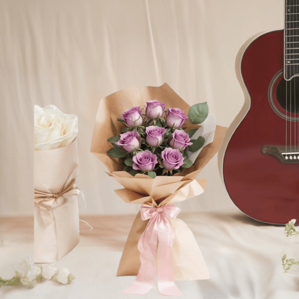 Sweet Honey - Flower Bouquet + Cake + Live Guitarist Performance - The Luxury Floret