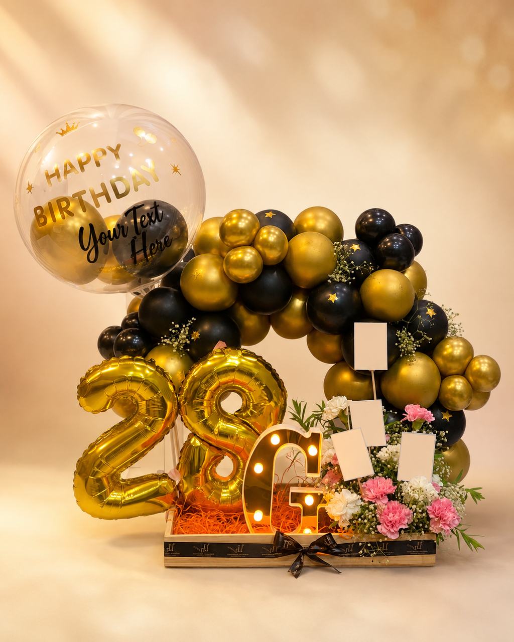 The Midnight Elegance Balloon Arrangement