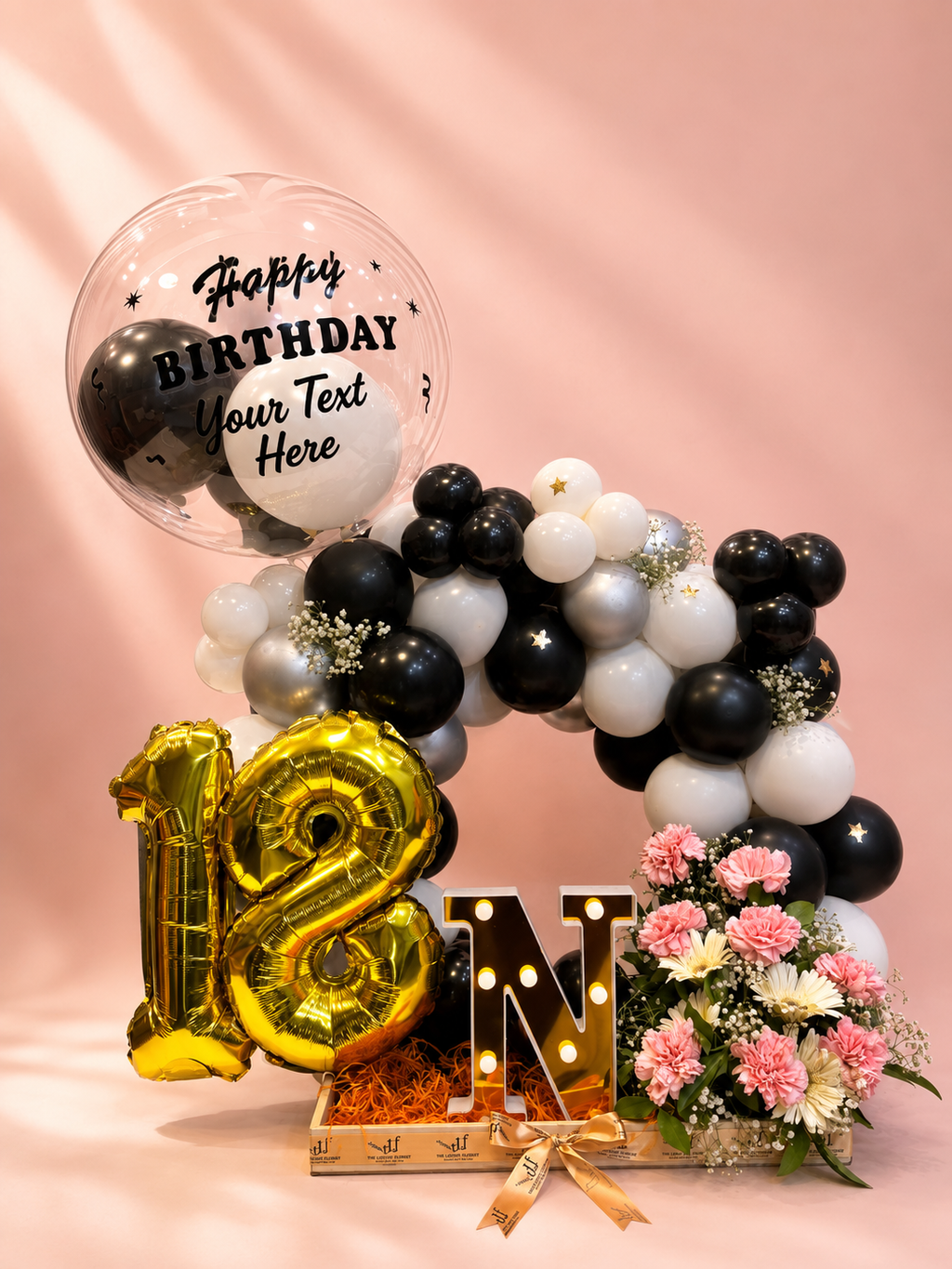 The Midnight Elegance Balloon Arrangement