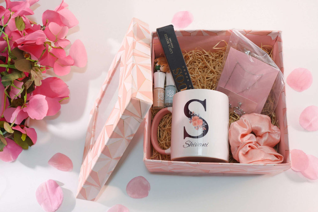 Bhai Dooj Gift Hamper for Sister and Bhabhi with Personalized Mug The Luxury Floret