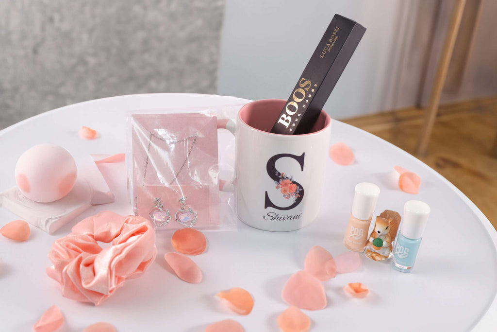 Bhai Dooj Gift Hamper for Sister and Bhabhi with Personalized Mug The Luxury Floret