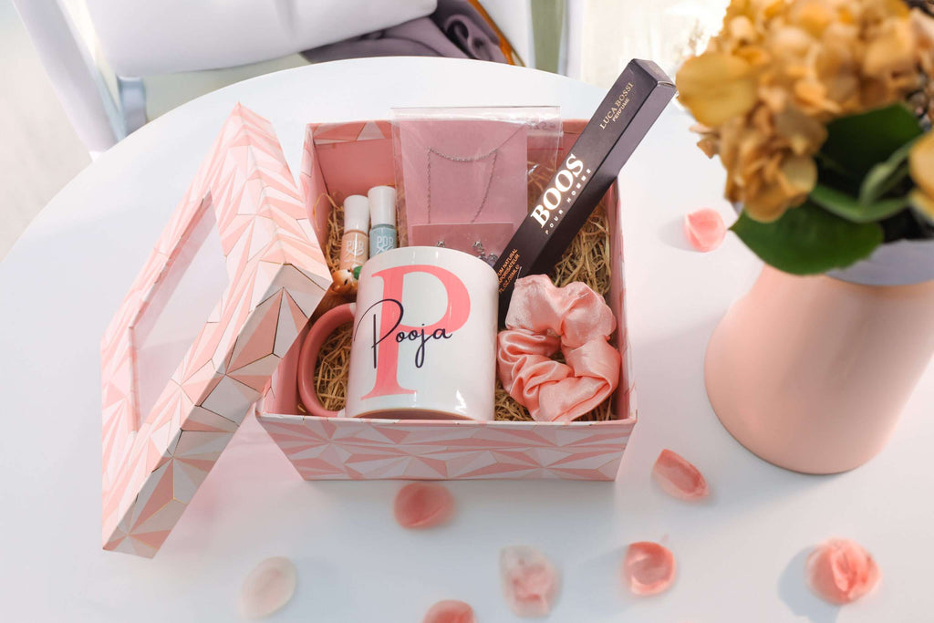 Bhai Dooj Gift Hamper for Sister and Bhabhi with Personalized Mug The Luxury Floret