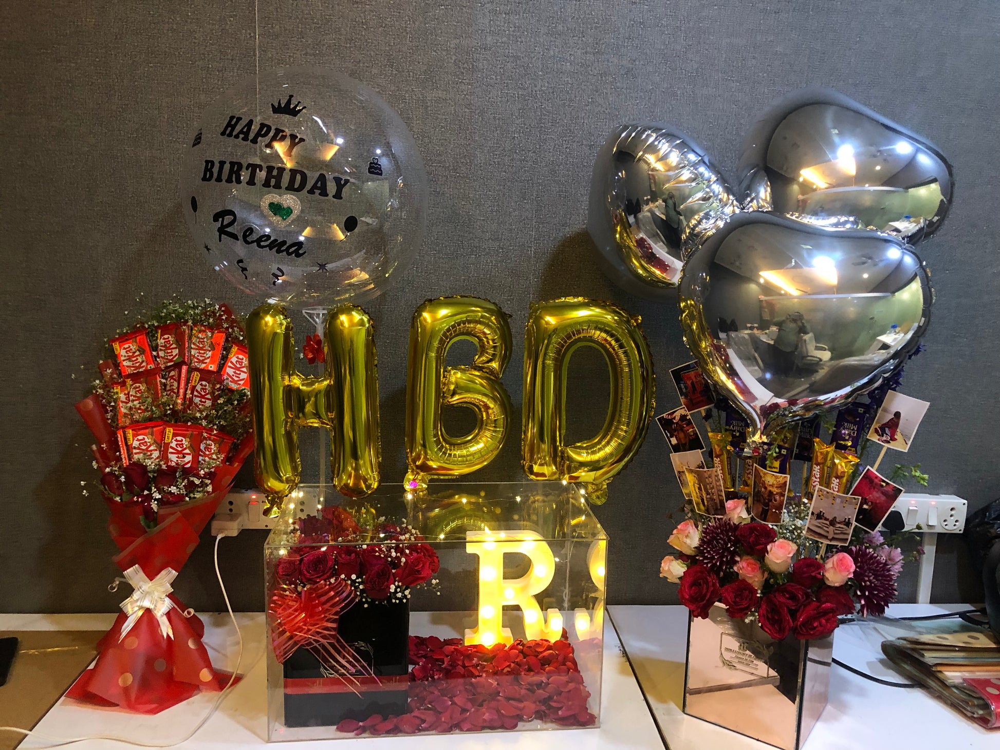 Luxury Birthday Surprise Decoration Set for Her