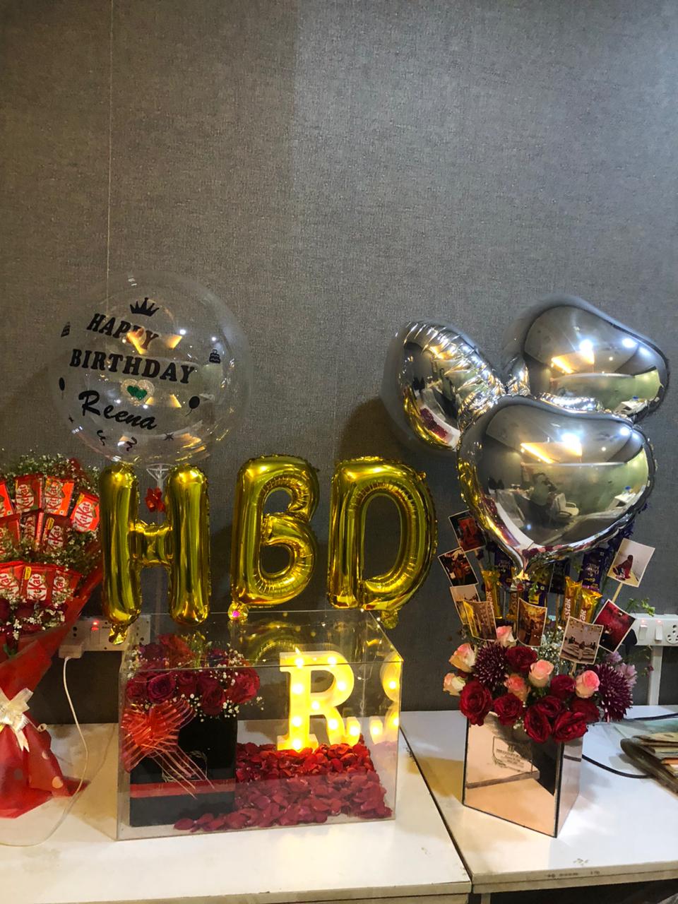 Luxury Birthday Surprise Decoration Set for Her