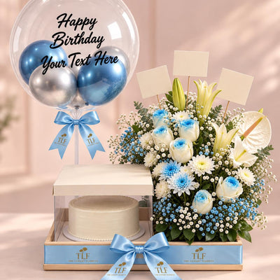 Elegant Birthday Surprise Cake Platter