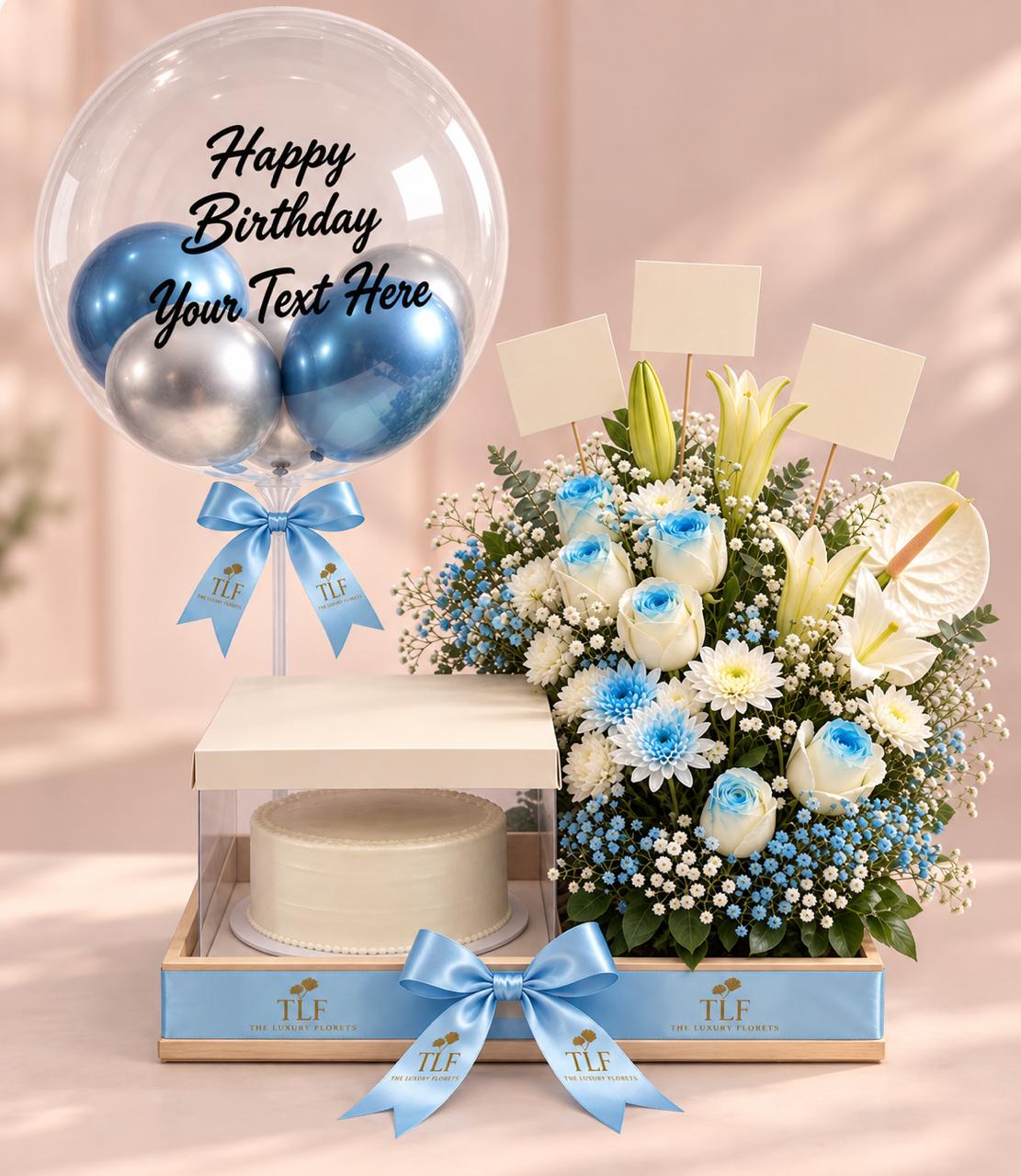 Elegant Birthday Surprise Cake Platter