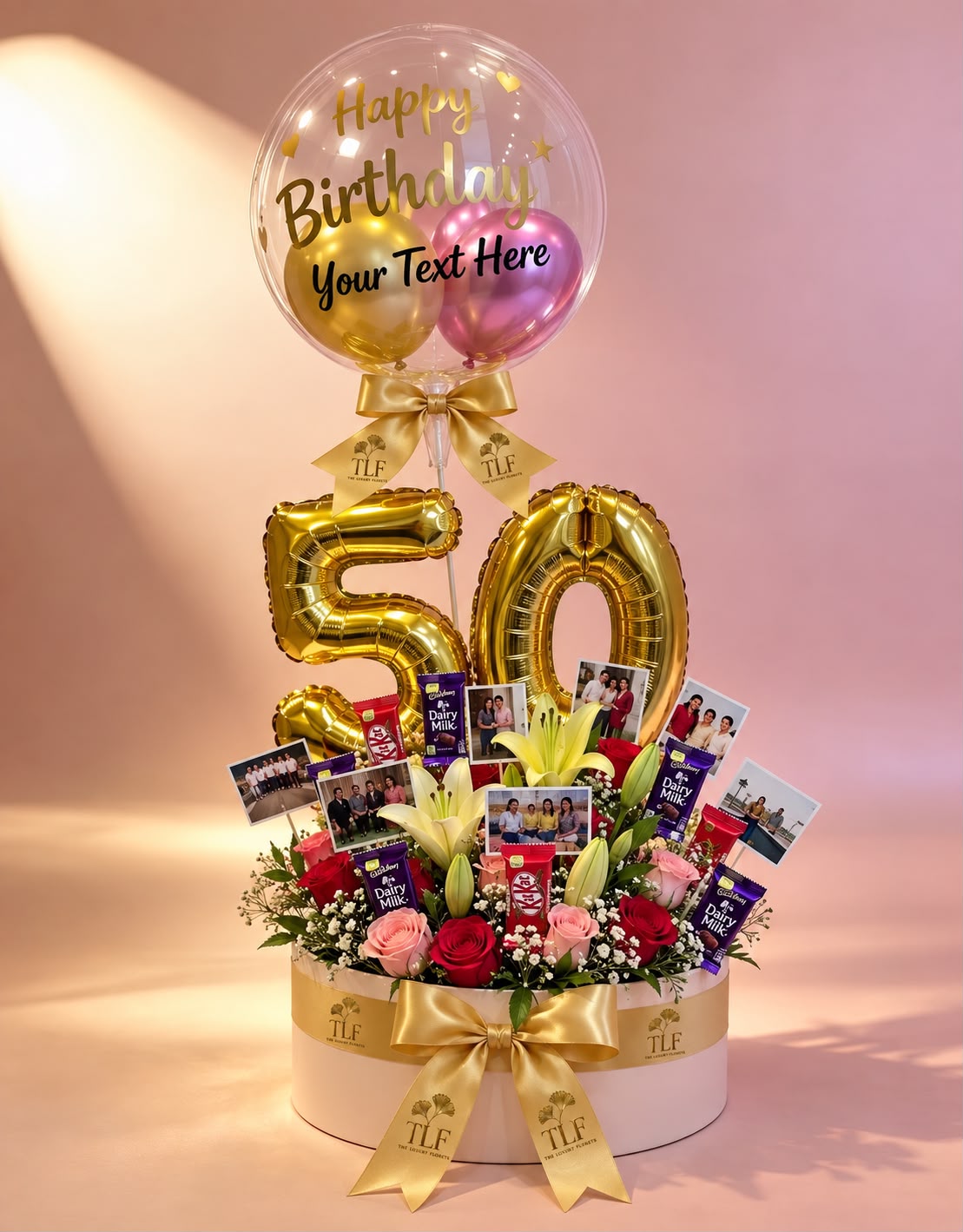 Luxury Flower & Balloon Arrangement
