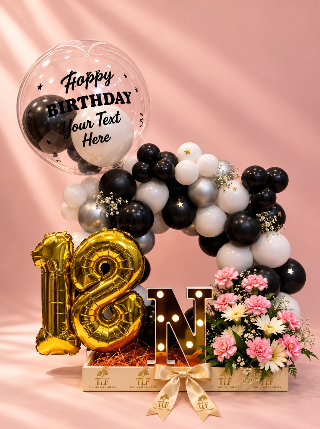 The Midnight Elegance Balloon Arrangement