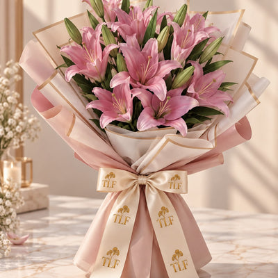 Blush Lily Monochrome Wrap