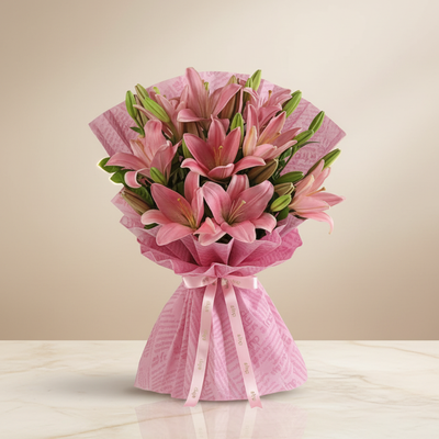 Blush Lily Monochrome Wrap