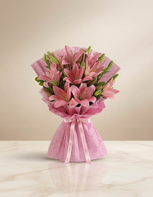 Blush Lily Monochrome Wrap