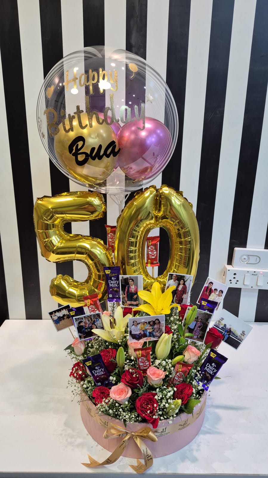 Luxury Flower & Balloon Arrangement