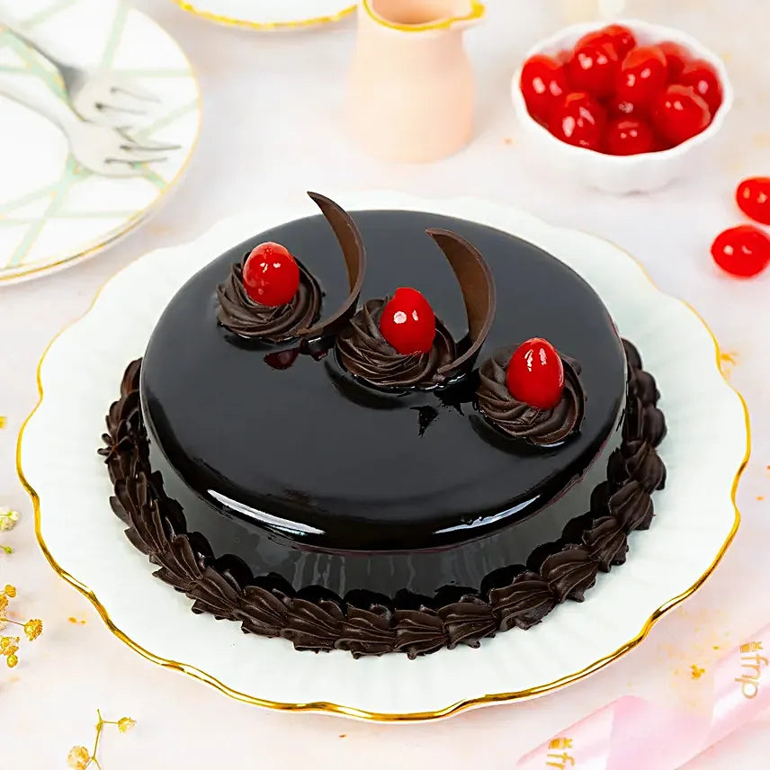 Chocolate Truffle Delicious Cake Half Kg The Luxury Florets