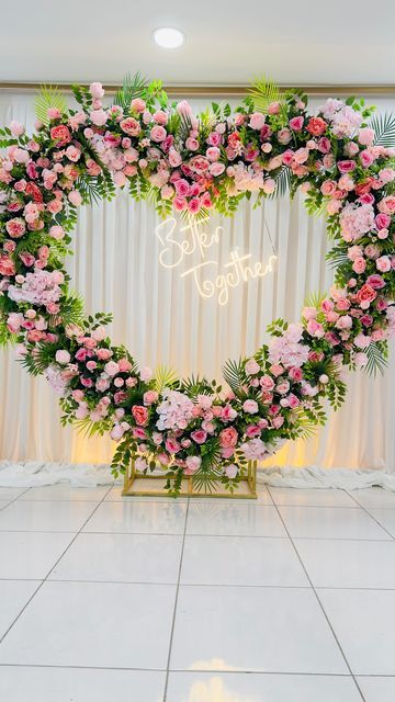 Luxury proposal decor setup by The Luxury Florets