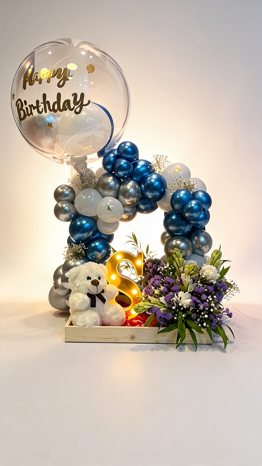The Midnight Elegance Balloon Arrangement