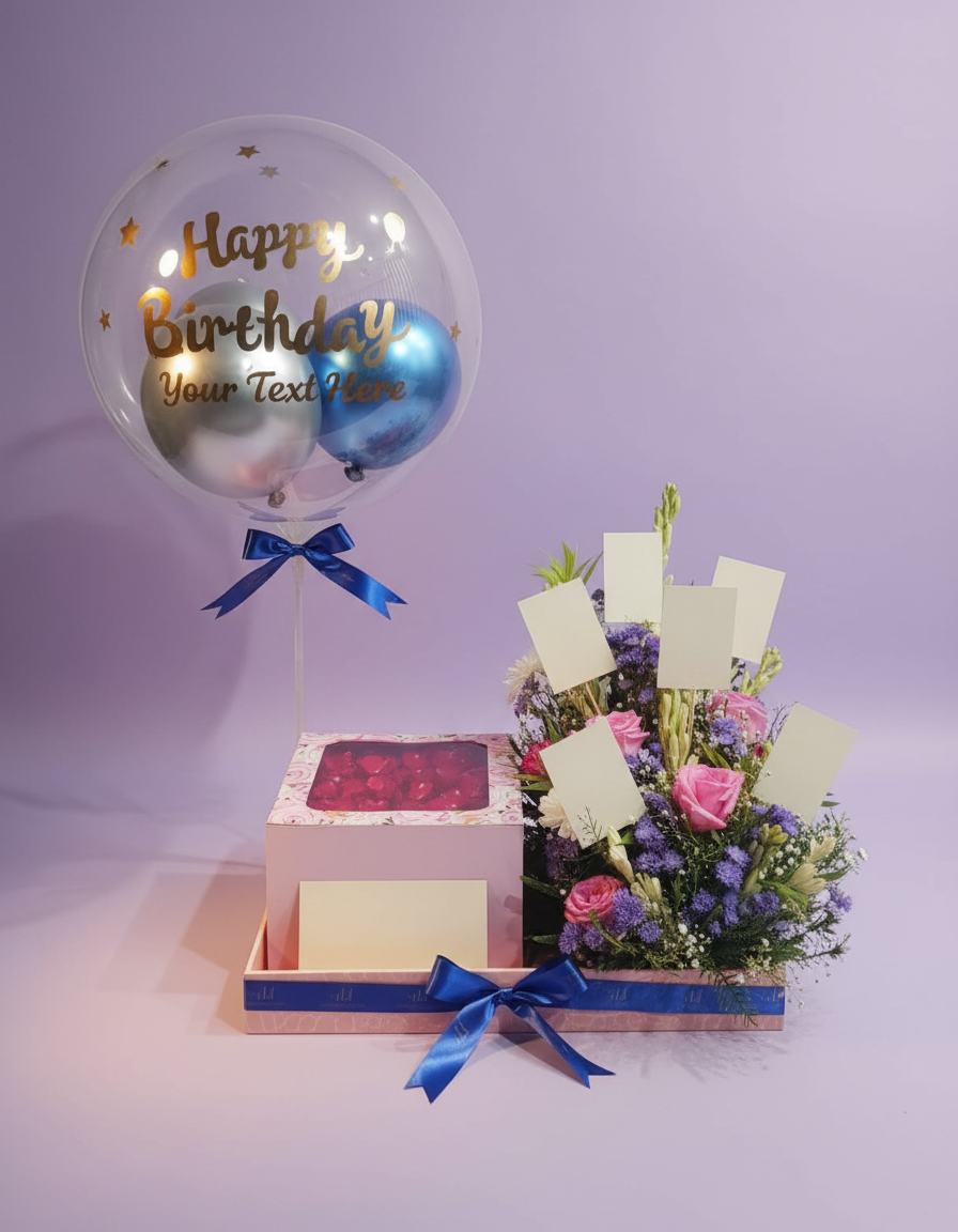 Elegant Birthday Surprise Cake Platter