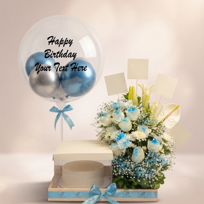 Elegant Birthday Surprise Cake Platter