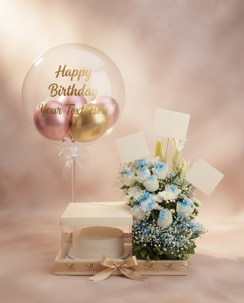 Elegant Birthday Surprise Cake Platter