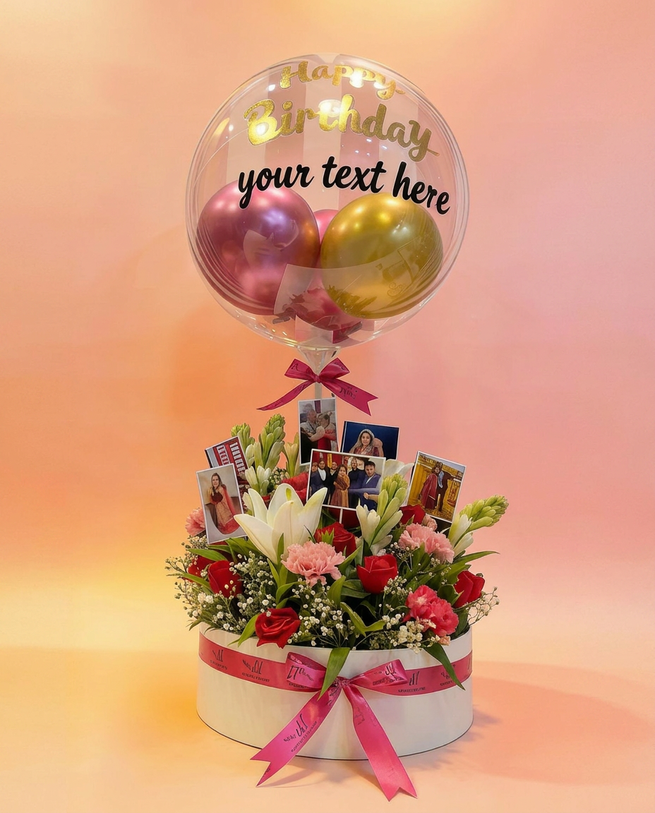 Luxury Flower & Balloon Arrangement